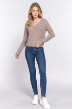 Load image into Gallery viewer, Dolman Slv Strappy Open Back Sweater

