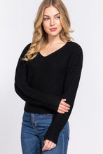 Load image into Gallery viewer, Dolman Slv Strappy Open Back Sweater
