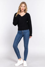 Load image into Gallery viewer, Dolman Slv Strappy Open Back Sweater
