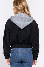 Load image into Gallery viewer, Long Slv Hoodie Corduroy Jacket
