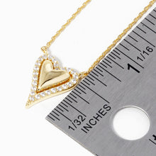 Load image into Gallery viewer, Gold Dipped Heart Pendant Necklace
