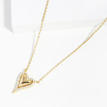 Load image into Gallery viewer, Gold Dipped Heart Pendant Necklace
