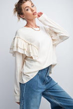 Load image into Gallery viewer, Double Ruffle Sleeves Top
