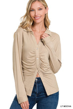 Load image into Gallery viewer, Stretchy Ruched Shirt
