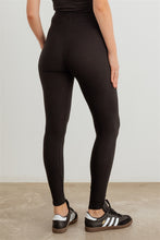 Load image into Gallery viewer, Ribbed High Waist Drawstring Leggings
