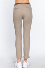 Load image into Gallery viewer, Cotton-span Twill Belted Long Pants
