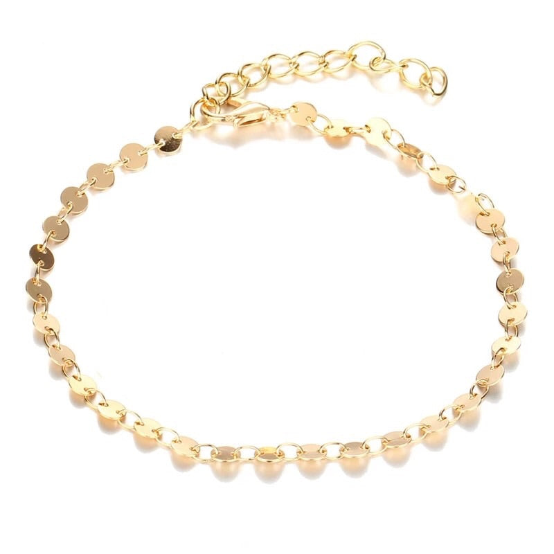 Laurilyn Circle Disc Chain Link Bracelet